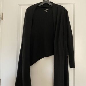 DKNY black sweater wrap size P/S